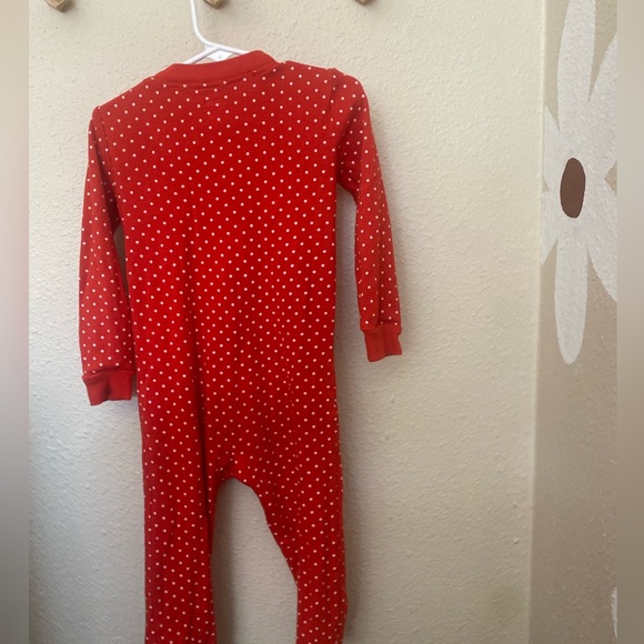 Red cherry pajama onesie 4T - Picture 2 of 4